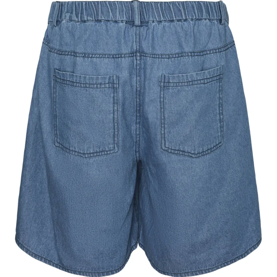 Mamalicious zwangerschaps jeansshort light blue denim, foto 2
