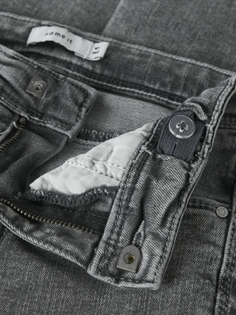 NAME IT KIDS bootcut jeans light grey denim, foto 3