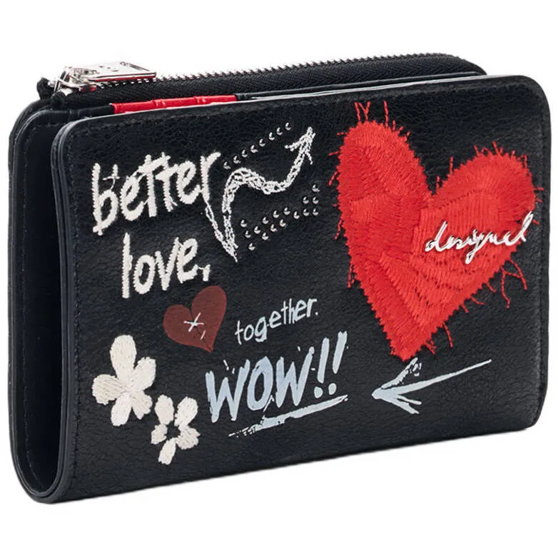 Desigual Mone Wow Emma 2.0 portemonnee zwart, foto 3