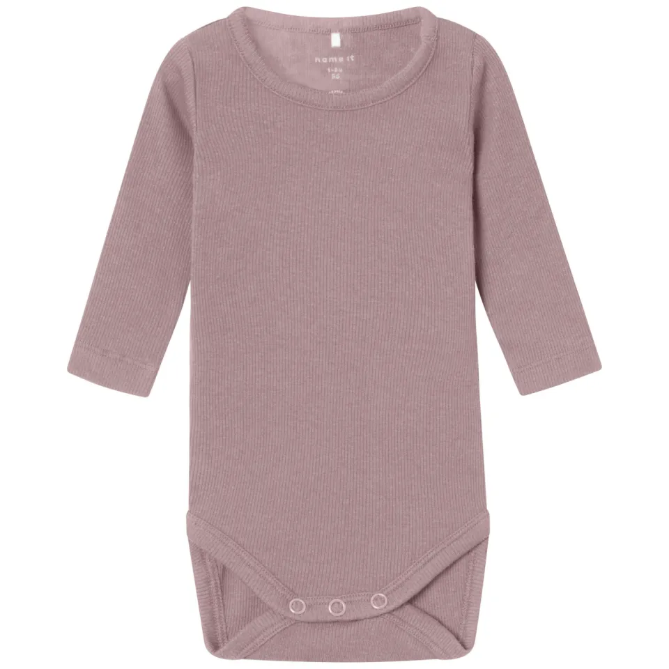 NAME IT BABY romper + broek NBNKAB oudroze