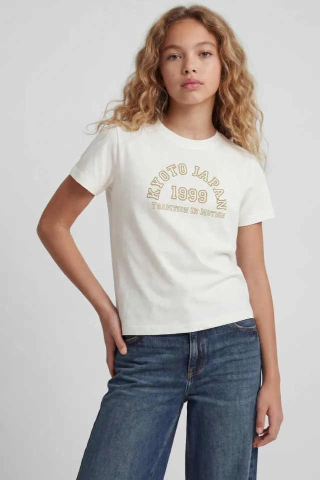 JJXX GIRL T-shirt met tekst wit, foto 4