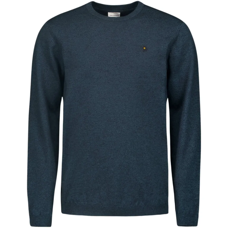 No Excess pullover fijn gebreid donkerblauw, foto 2