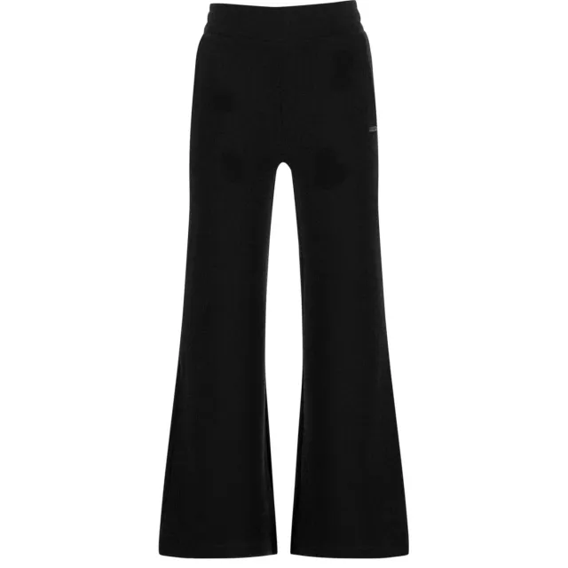 Raizzed wide leg broek zwart