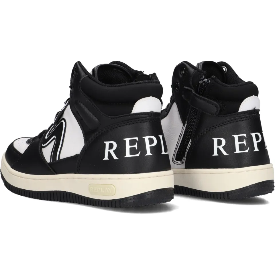 Replay Epic Jr Mid 4 hoge sneaker zwart, foto 5