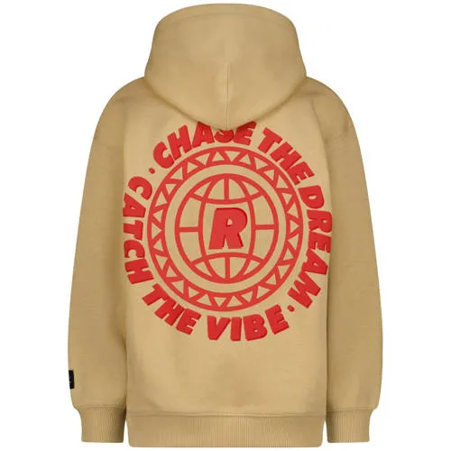 Raizzed hoodie met backprint beige, foto 3