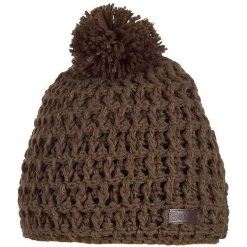 Sinner pompon muts bruin Meisjes Acryl | Muts van Sinner