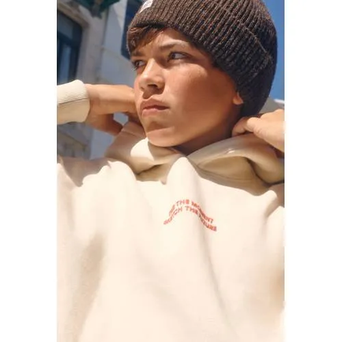 Shoeby hoodie met tekstprint - off white, foto 5