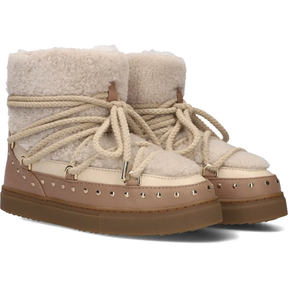 Inuikii Dames Laarzen Curly Rock - Beige, foto 4