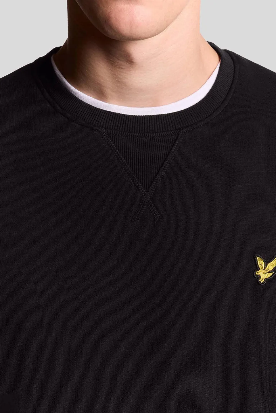 Lyle & Scott sweater zwart, foto 4
