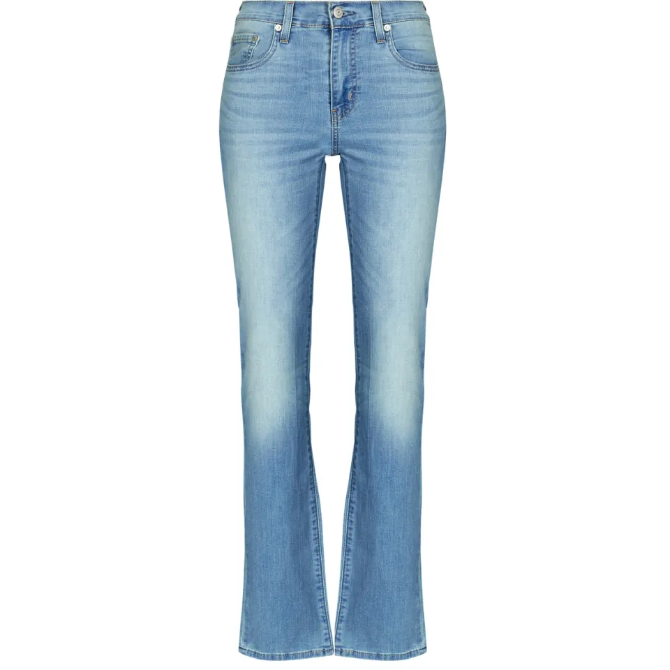 Levi's 724 high waist straight leg jeans medium blue denim, foto 2