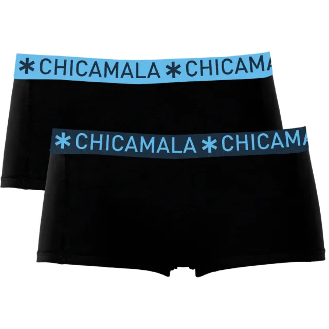 Muchachomalo Meisjes 2-pack Boxershorts Zwart