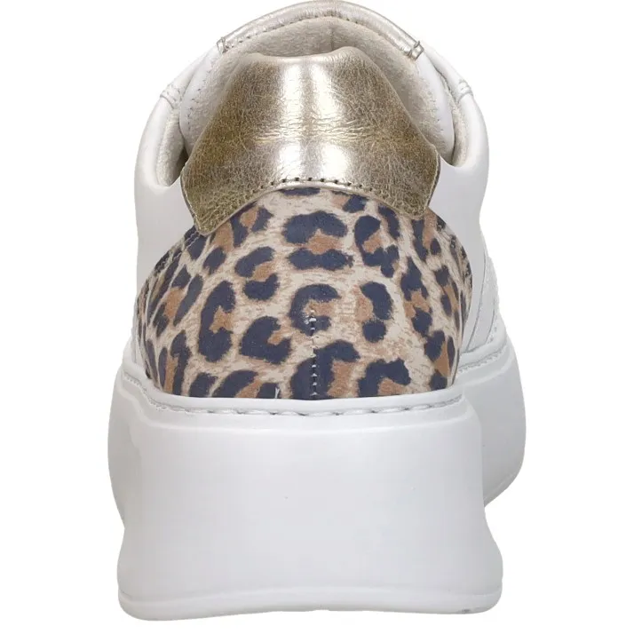 Gabor witte sneakers laag met luipaardprint, foto 4