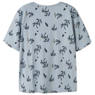 NAME IT KIDS T-shirt lichtblauw met allover print lichtblauw/donkerblauw, foto 2
