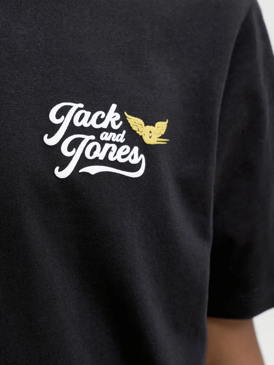 Jack & Jones junior t-shirt met backprint zwart, foto 6