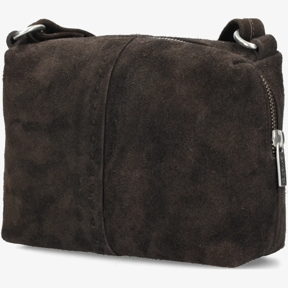 Shabbies Amsterdam Saar Stitched crossbodytas donkerbruin, foto 4