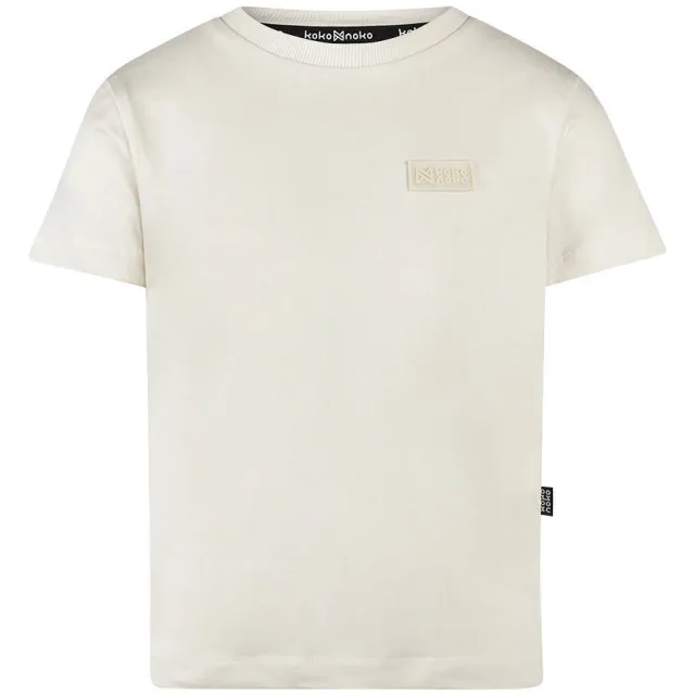 Koko Noko T-shirt ecru effen, foto 2