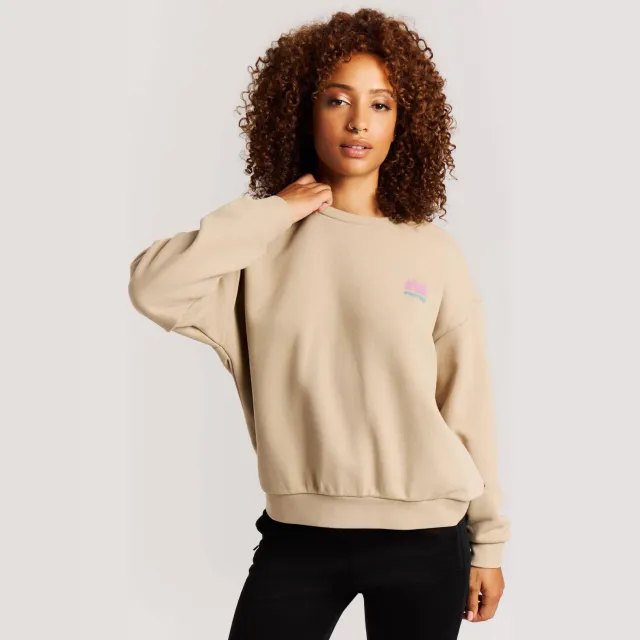 Protest sweater met backprint zand, foto 4