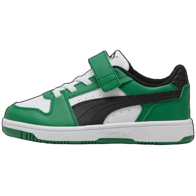 Puma Rebound Slam imitatieleren sneakers - groen/zwart, foto 2