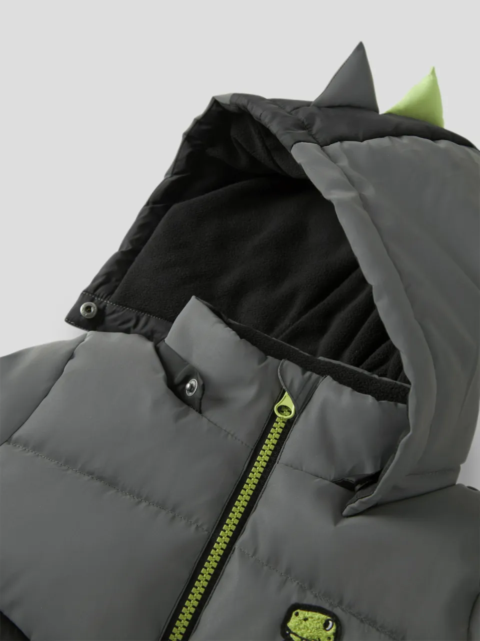 NAME IT MINI winterjas zwart grijs, foto 3