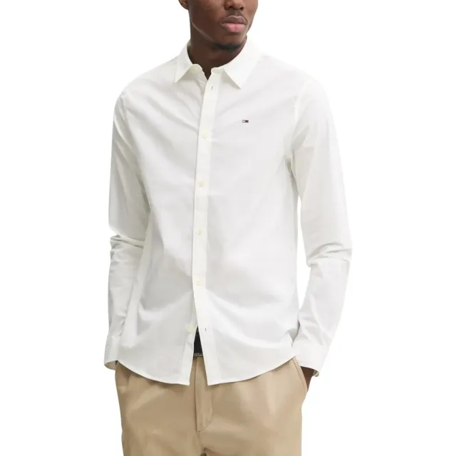 Tommy Hilfiger Overhemd Lange Mouw Tommy Hilfiger ORIGINAL STRETCH DM0DM04405 wit