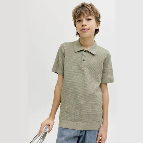 Jack & Jones JUNIOR polo groen gebreid, foto 3