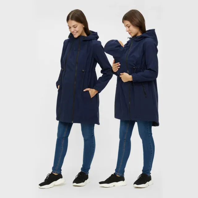 Mamalicious zwangerschapsparka donkerblauw