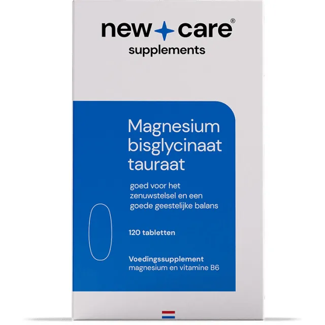 New Care magnesium bisglycinaat tauraat 120 tabletten