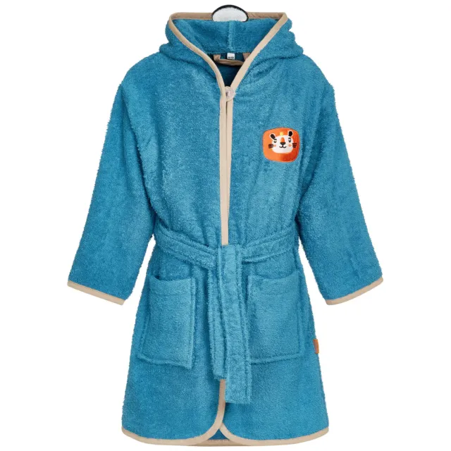 Playshoes badjas Jungle 3D blauw