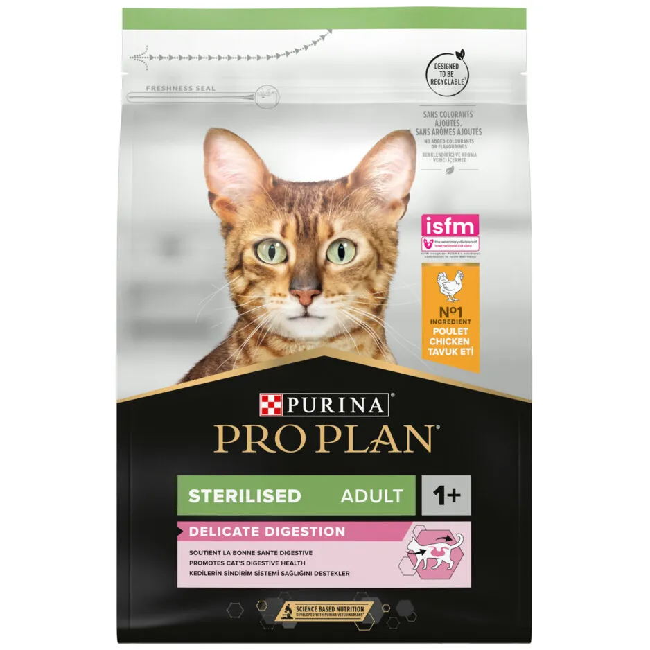Pro Plan Sterilised Adult Delicate Digestion droog kattenvoer kip, foto 5