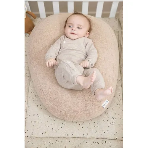Meyco teddy relaxhoes voor voedingskussen beige, foto 3