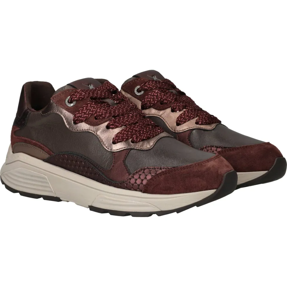 Xsensible Rainbow Stretchwalker GX Sneakers Dames Rood, foto 3