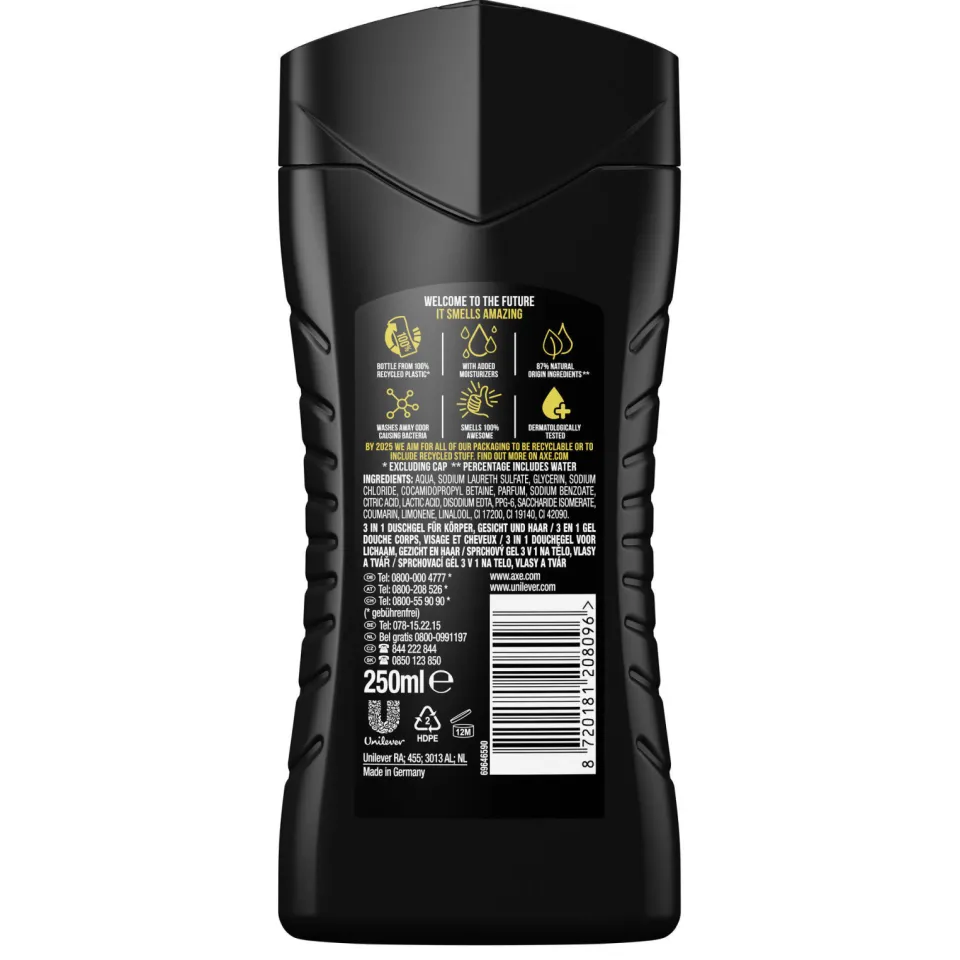 Axe Magnum Gold Caramel Billionaire 3-in-1 douchegel, foto 4