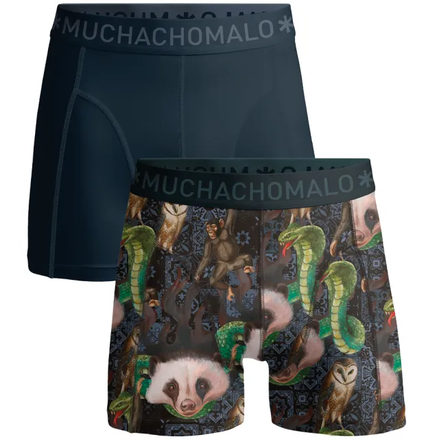 Muchachomalo Heren 2-pack Boxershorts Veelkleurig