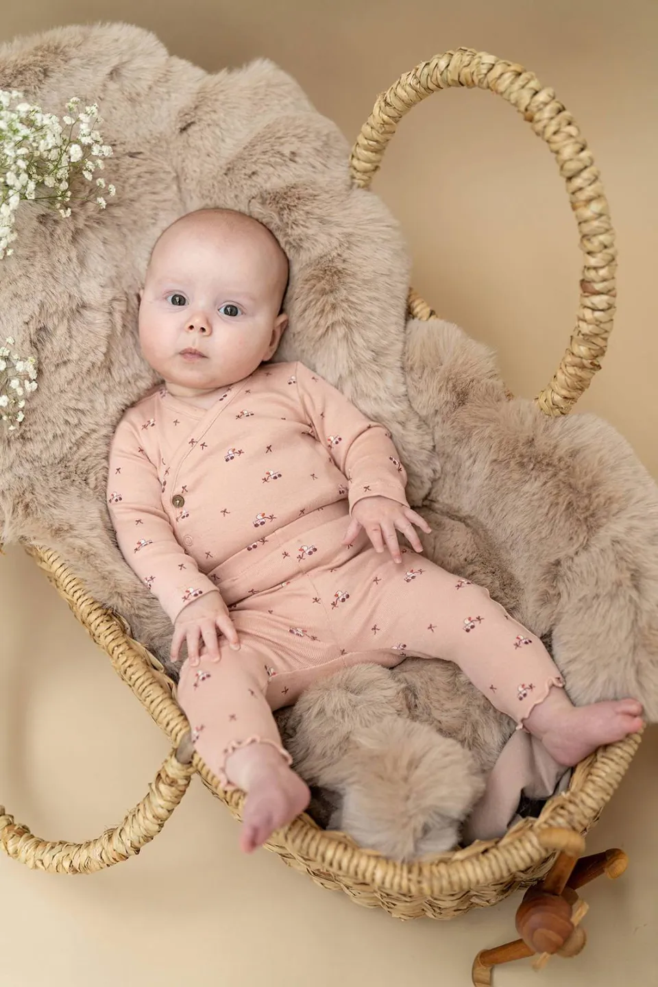 A Tiny Story romper met print - lichtroze