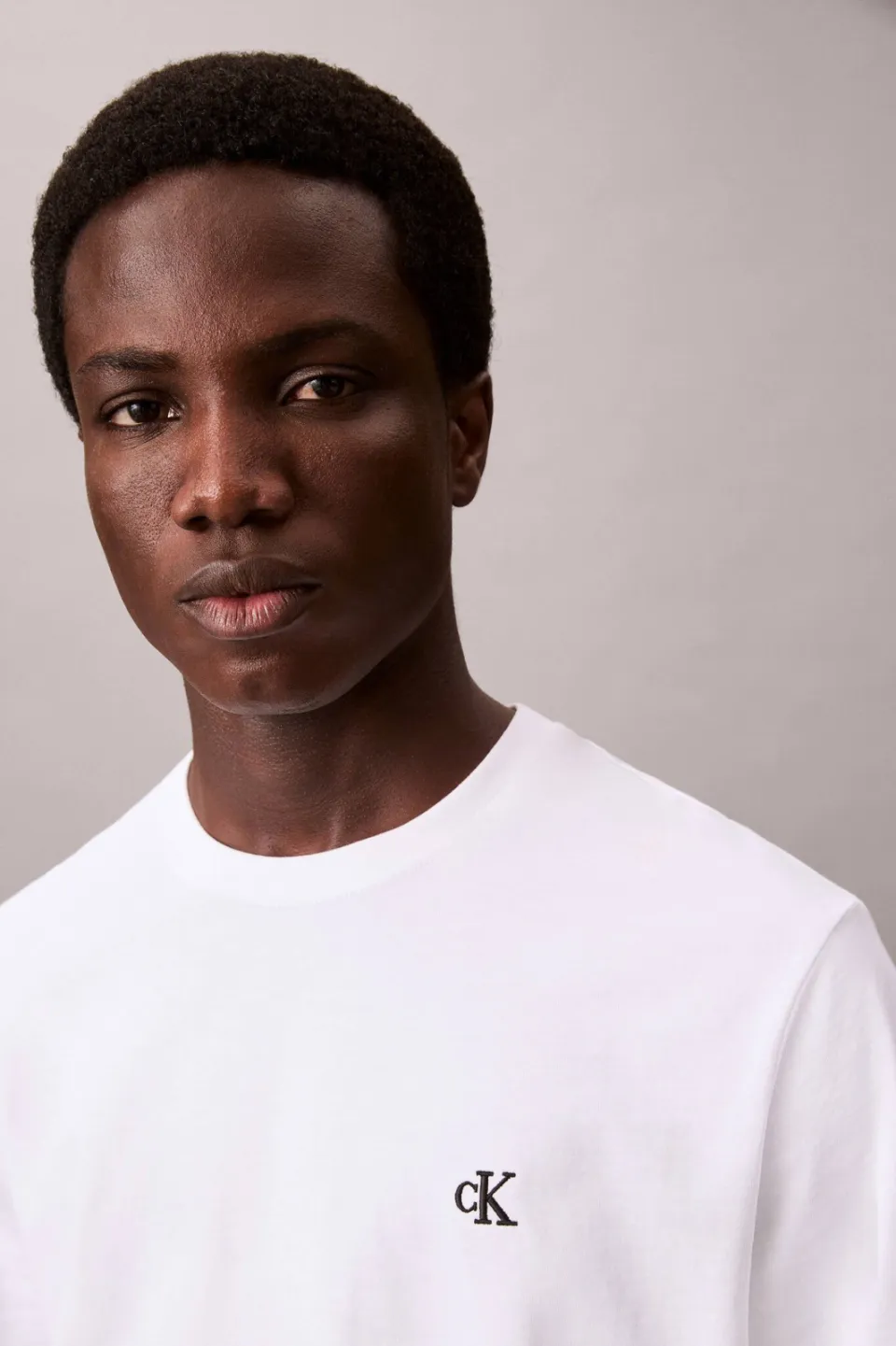 Calvin Klein JEANS regular T-shirt wit, foto 6