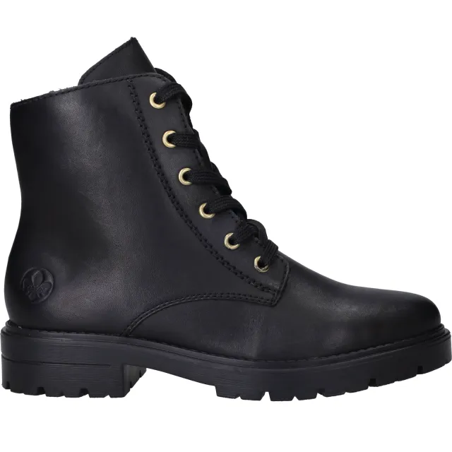 Rieker veterboots dames zwart