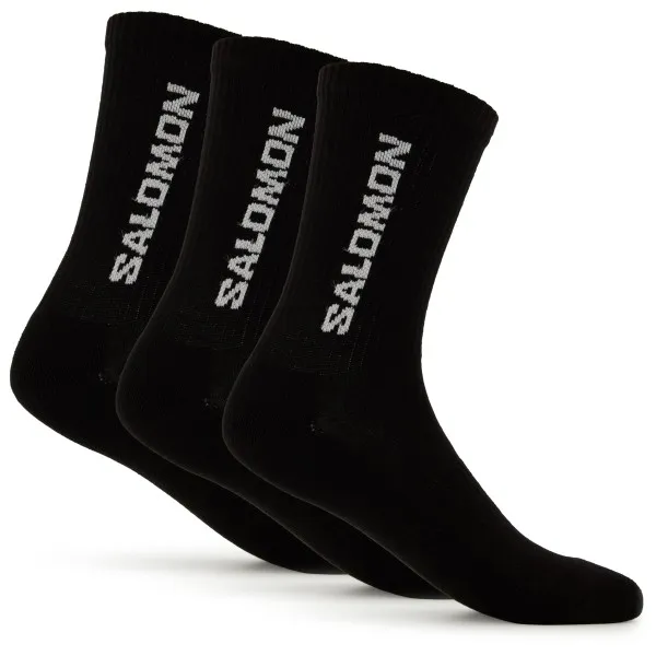 Salomon Everyday Crew 3-Pack sokken zwart