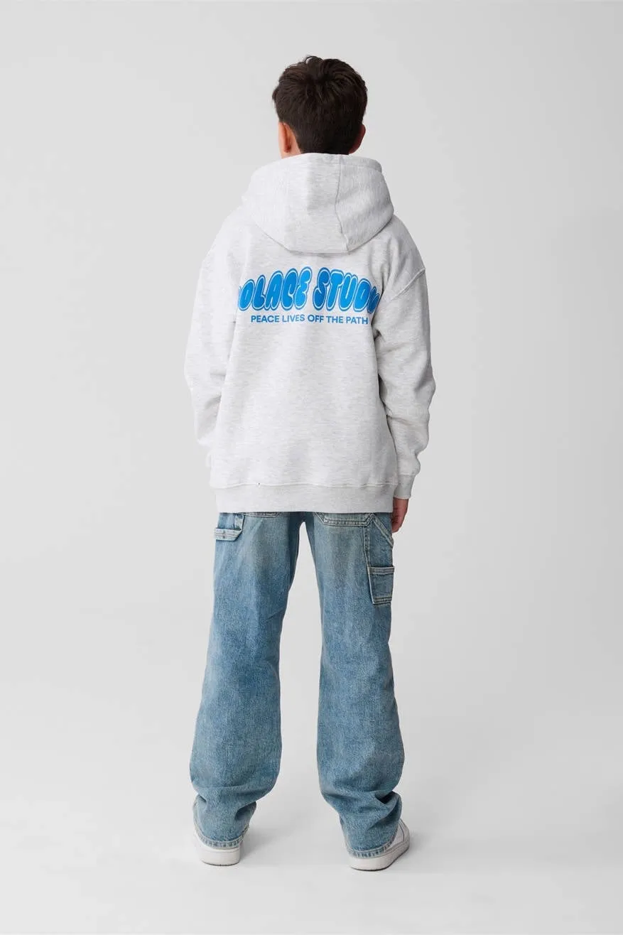 Shoeby hoodie met backprint grijs melange, foto 5