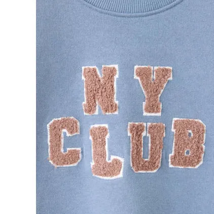 Mango Kids sweater met tekst - blauw, foto 4