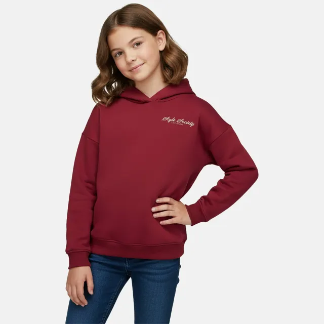 Cars hoodie met backprint - donkerrood