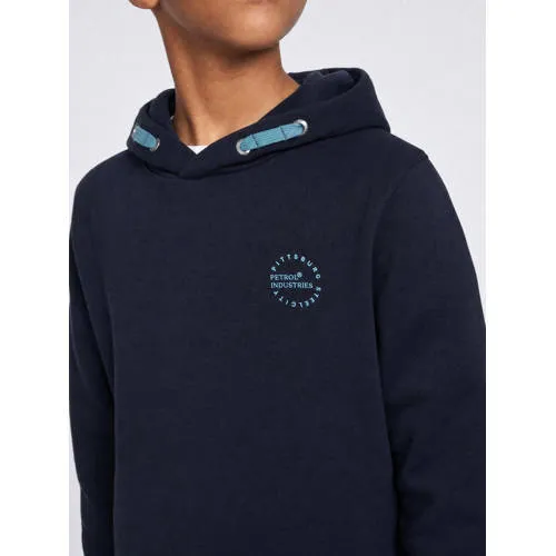 Petrol Industries rechtvallende hoodie met logo - donkerblauw, foto 5