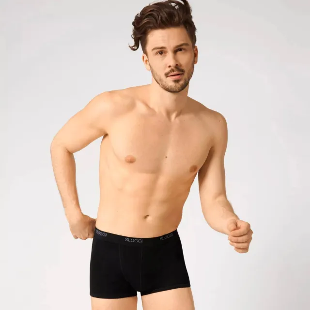 Sloggi MEN Basic boxershort (set van 2) zwart
