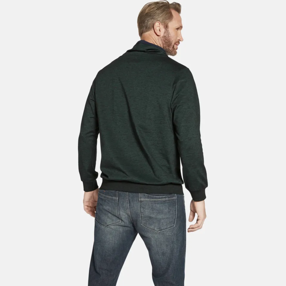 Jan Vanderstorm +FIT Collectie sweater SVERRE donkergroen, foto 3