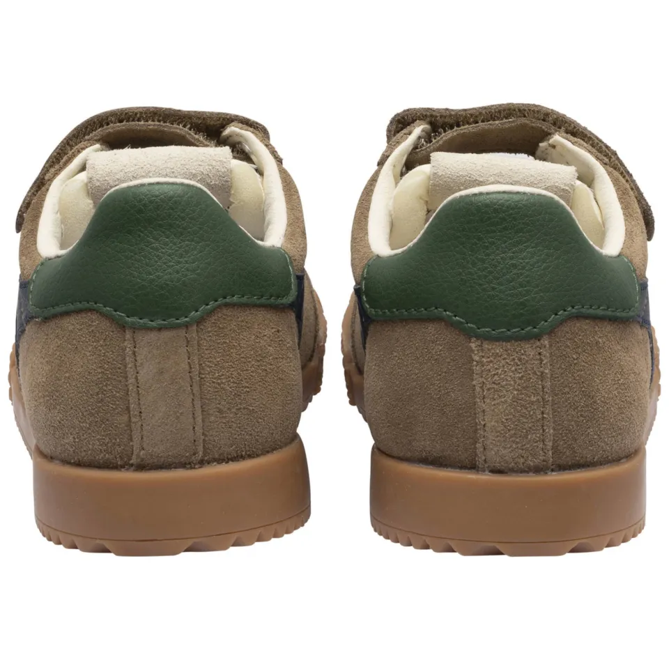 Gola Elan suède sneakers - kaki/donkerblauw/donkergroen, foto 5
