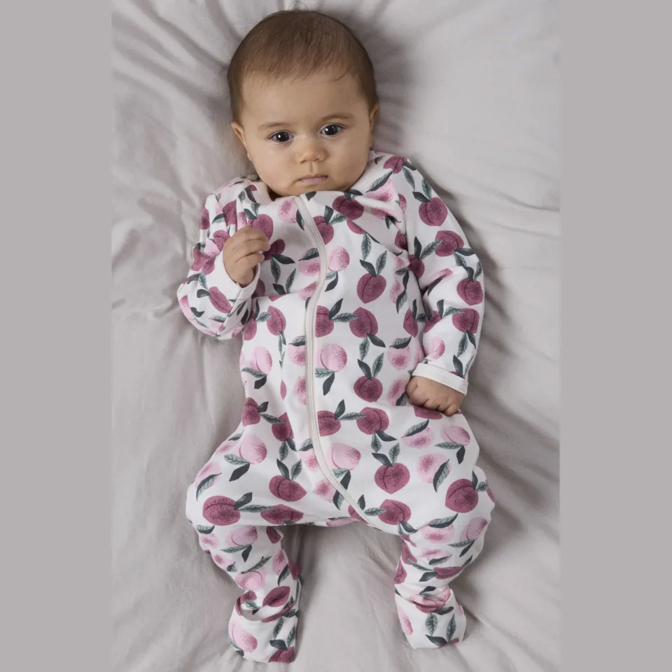 NAME IT baby pyjama met print ecru Ecru/roze/donkerroze