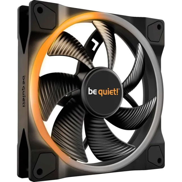 Be Quiet! Light Wings PWM 140mm casefan zwart, foto 2