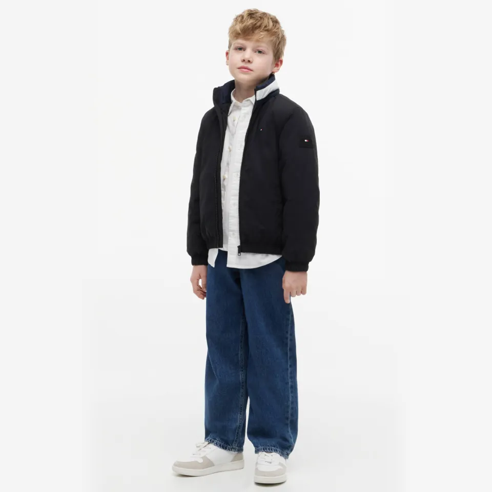Tommy Hilfiger gewatteerde winterjas zwart, foto 5