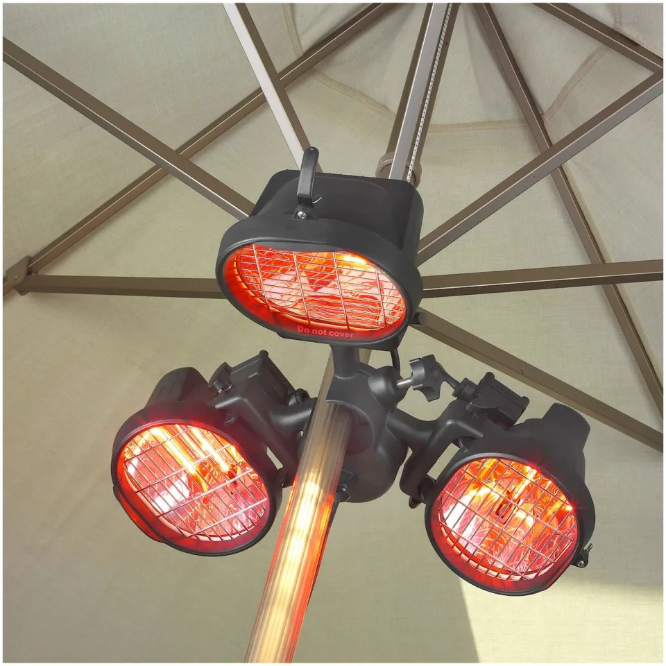 Eurom parasolheater 1500 zwart, foto 3