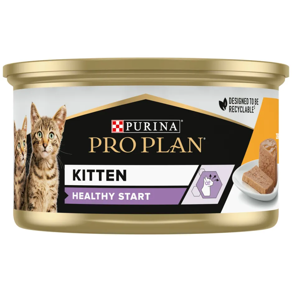 Pro Plan Kitten Healthy Start mousse met kip natvoer kat, foto 4