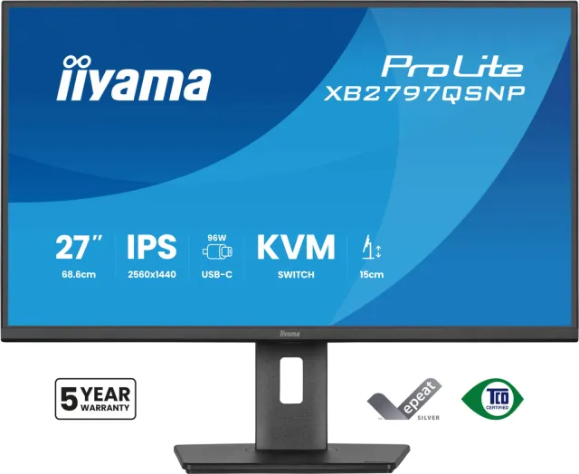 Iiyama ProLite XB2797QSNP-B1 monitor zwart
